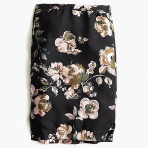 J.Crew Floral Perfecf Pencil Skirt Midnight Floral